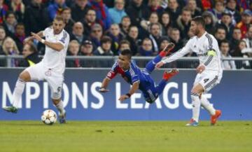 Derlis González, Benzema y Sergio Ramos.