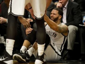 Deron Williams durante el Brooklyn-San Antonio.