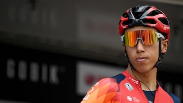 Egan Bernal, ciclista colombiano del Team Ineos Grenadiers