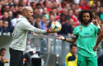 Zidane con Marcelo.