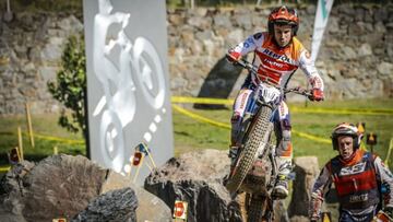 Toni Bou disputa una carrera de TrialGP en la temporada 2021.