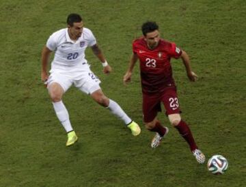 Geoff Cameron y Helder Postiga.