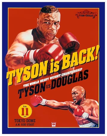 El cartel de la pelea entre 'Buster' y Tyson en el Tokyo Dome