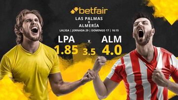 UD Las Palmas vs. UD Almería: horario, TV, estadísticas, clasificación y pronósticos