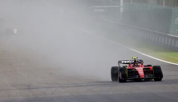 Carlos Sainz durante la carrera al esprint.