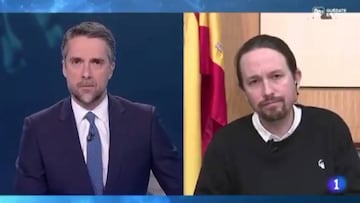 Cuando te percatas de que metiste la pata: la pillada a Franganillo tras entrevistar a Pablo Iglesias...