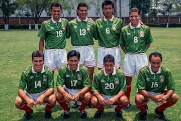 Missael Espinoza con la Selección Mexicana de 1994