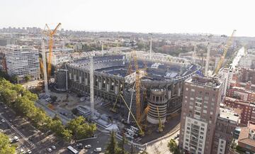 Siguen las obras de reforma del Santiago Bernabéu