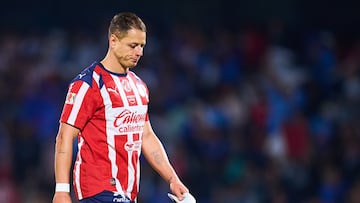 Javier Chicharito Hernandez during the quarter-final second match between Cruz Azul and Guadalajara as part of the Liga BBVA MX, Torneo Apertura 2025 at Olimpico Universitario Stadium, on November 30, 2025 in Mexico City, Mexico.