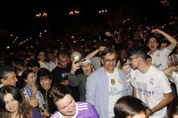 Los aficionados del Real Madrid celebraron título en La Cibeles.