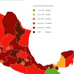 Mapa y casos de coronavirus en México por estados hoy 4 de septiembre