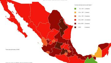 Mapa y casos de coronavirus en México por estados hoy 4 de septiembre
