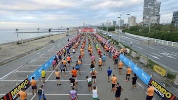 1.500 atletas ha competido esta ma&ntilde;ana en la Cursa de la Merc&egrave;. Ma&ntilde;ana lo har&aacute;n otros tantos. La espera en la salida ha dado una imagen impresionante.