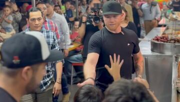 Canelo Álvarez desata la locura en taqueria de México