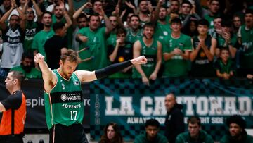 El ala pívot estadounidense del Joventut, Sam Dekker, durante el partido de la jornada 16 de la Liga Endesa disputado este sábado en el Pabellón Olímpico de Badalona entre el Joventut de Badalona y el Morabanc Andorra.