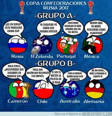 Los memes se acordaron de Messi en el inicio de la Copa Confederaciones