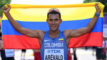 &Eacute;ider Ar&eacute;valo, campe&oacute;n Mundial de marcha 20 kil&oacute;metros en el Mundial de Atletismo Londres 2017