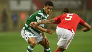 Teófilo Gutiérrez ha marcado 6 goles con la camiseta del Sporting de Lisboa.