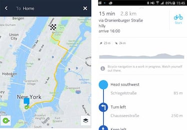 HERE WeGo competencia directa y móvil para Google Maps