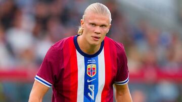 Oslo (Norway), 04/09/2025.- Norway's Erling Haaland looks on during the international friendly soccer match between Norway and Finland, in Oslo, Norway, 04 September 2025. (Futbol, Amistoso, Finlandia, Noruega) EFE/EPA/Fredrik Varfjell NORWAY OUT