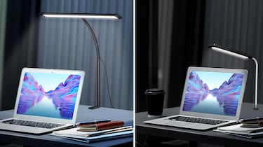 Ilumina todo tu escritorio con esta lámpara LED con pinza y cable USB