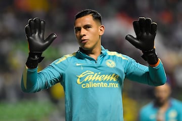  Luis Malagon of America during the 11th round match between Leon and America as part of the Liga BBVA MX, Torneo Apertura 2024 at Nou Camp  Stadium on October 05, 2024 in Leon, Guanajuato, Mexico.