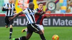 El colombiano jug&oacute; su primer partido de titular frente al Bolonia 