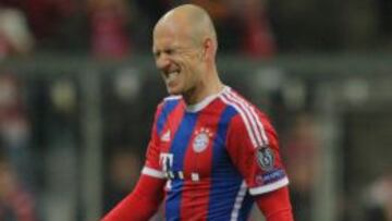 Robben se retira lesionado de Allianz Arena