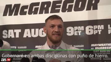 McGregor manda un aviso: "Dominaré con puño de hierro"