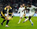 La otra toma de la obra de arte de gol de Vinicius que le dio la victoria al Madrid
