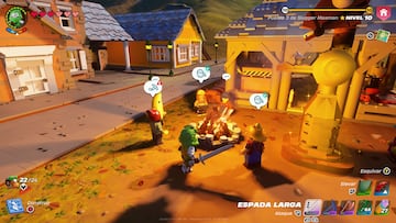 lego fortnite pueblo construir mejorar subir nivel