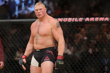 Brock Lesnar (Webster, Dakota del Sur, 48 años) es uno de los luchadores que más logros ha conseguido, pero también es uno de los más criticados. Su estilo y la gran protección que ha logrado de la WWE en los últimos tiempos ha hecho que la gente no le tenga todo el cariño que por sus méritos se debería. Él no ha forjado una carrera en el cine, pero sí en UFC. Ha sido campeón del peso pesado en esa compañía y también en WWE (doce veces Campeón Mundial, siete veces campeón de la WWE y tres campeón Universal). Además, también ha sido monarca de la mayor empresa de lucha en Japón, New Japan Pro Wrestling.