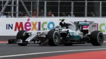 Nico Rosberg se llevó la pole en México.