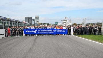 La Fórmula E muestra su apoyo a Valencia desde el Jarama de Madrid.