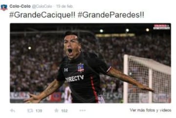 Las publicaciones destacando a los jugadores del equipo chileno es la estrategia para generar buena cantidad RT y favoritos.