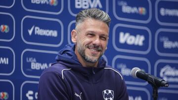 during the media day prior to Final Match between Monterrey and America as part of the Liga BBVA MX, Torneo Apertura 2024 at Hotel Presidente Intercontinental on December 11, 2024 in Puebla, Mexico.
