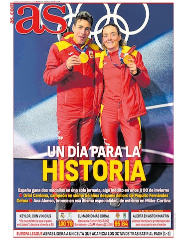 Las portadas de AS de febrero