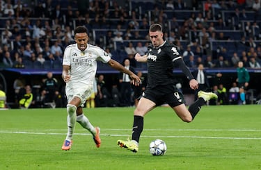 Aprobados y suspensos del Real Madrid contra la Juventus: Courtois y Militao evitan unos cuantos disgustos