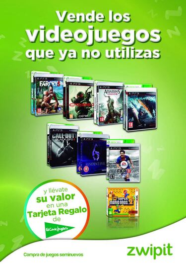 El Corte Inglés recomprará los juegos usados