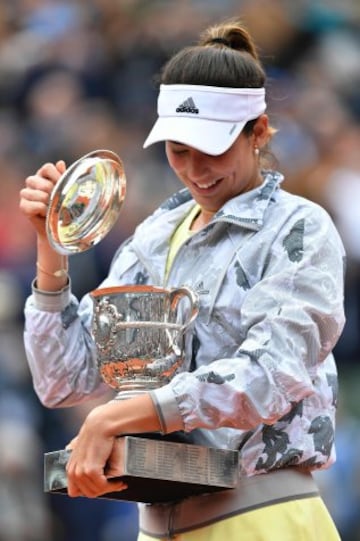 Garbiñe Muguruza, ganadora de Roland Garros 2016.