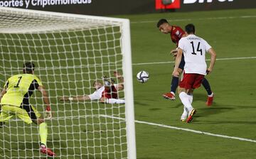 3-0. Ferrán Torres marca el tercer gol.