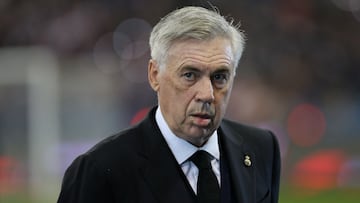 Ancelotti, durante el Real Madrid-Barcelona.