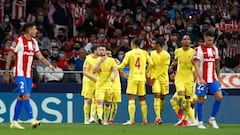 Los futbolistas del Liverpool celebran un gol al Atl&eacute;tico.