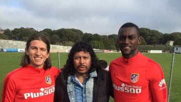 Higuita, con Filipe y Jackson.
