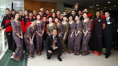 Tras la fiesta, el Atlético aterriza con la Copa en Singapur
