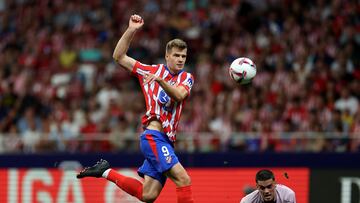 Remate de Sorloth en el Atlético-Girona. Simeone. Apodo. El sicario.