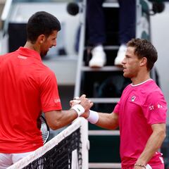 Schwartzman luchó pero no pudo con Djokovic