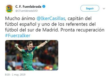 Deportistas, políticos, famosos... mandan fuerzas a Iker Casillas