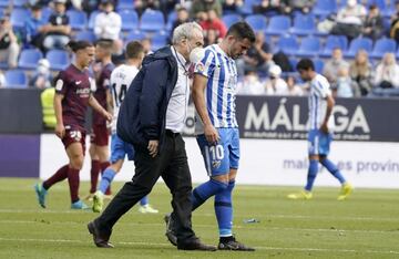 Jairo se retira lesionbado. Jugada clave del partido.