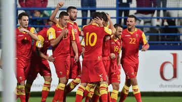 Stevan Jovetic celebra el 3-0 ante Kazajist&aacute;n. 